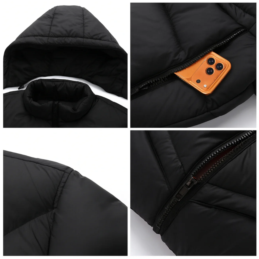 Pikowana Kurtka z Kapturem