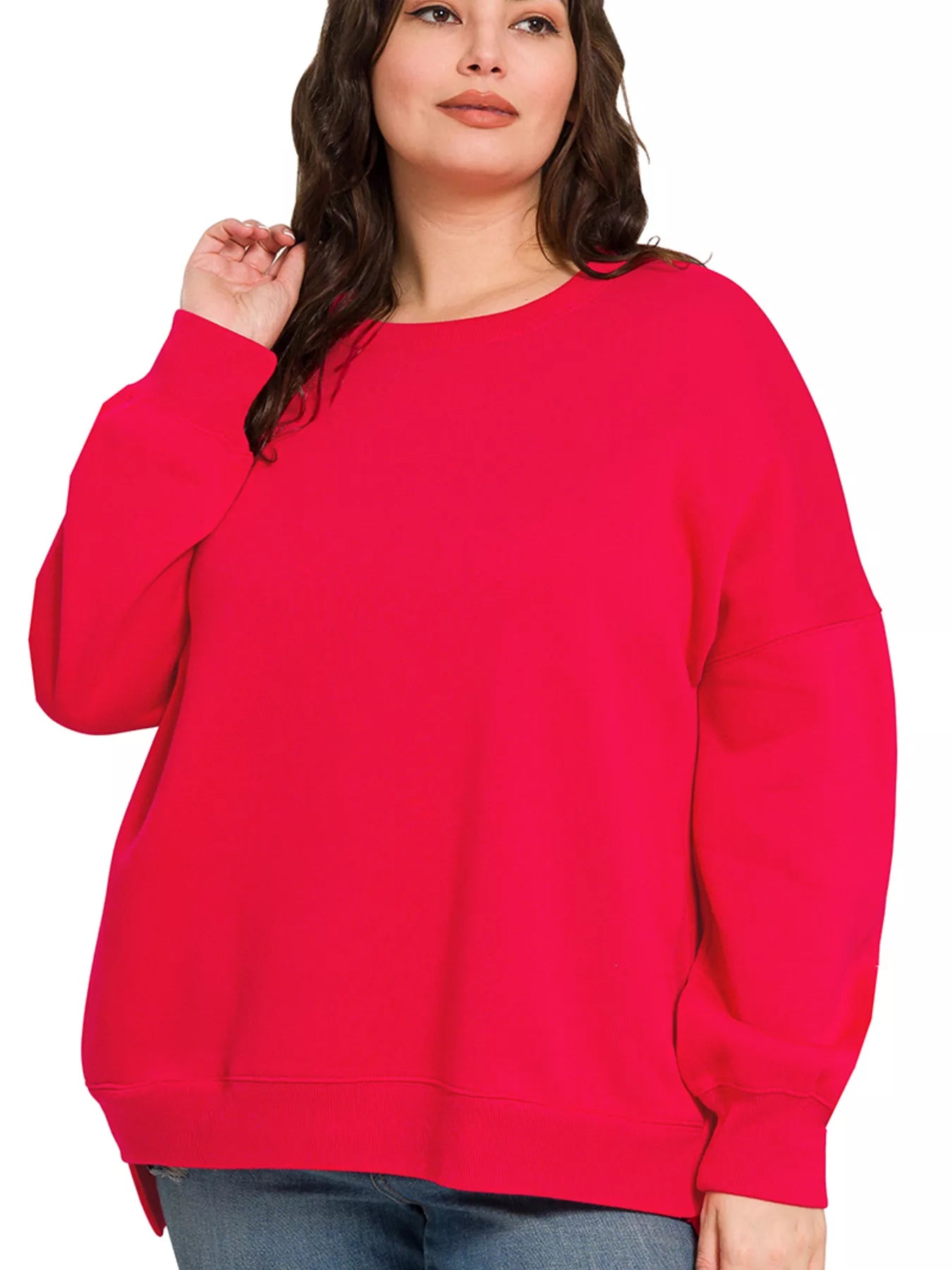 Cozy Zenana boyfriend sweatshirt in soft fleece