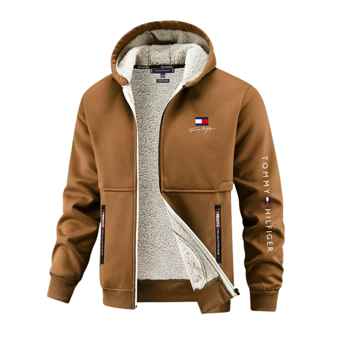 Ciepła Bluza z Kapturem i Zamkiem Błyskawicznym