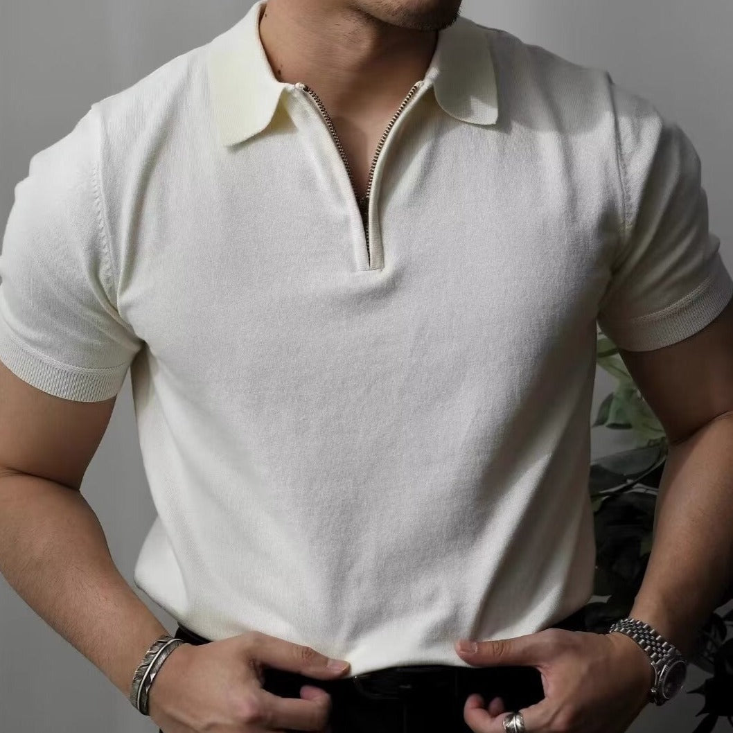 OLD MONEY Quarter-Zip Polo