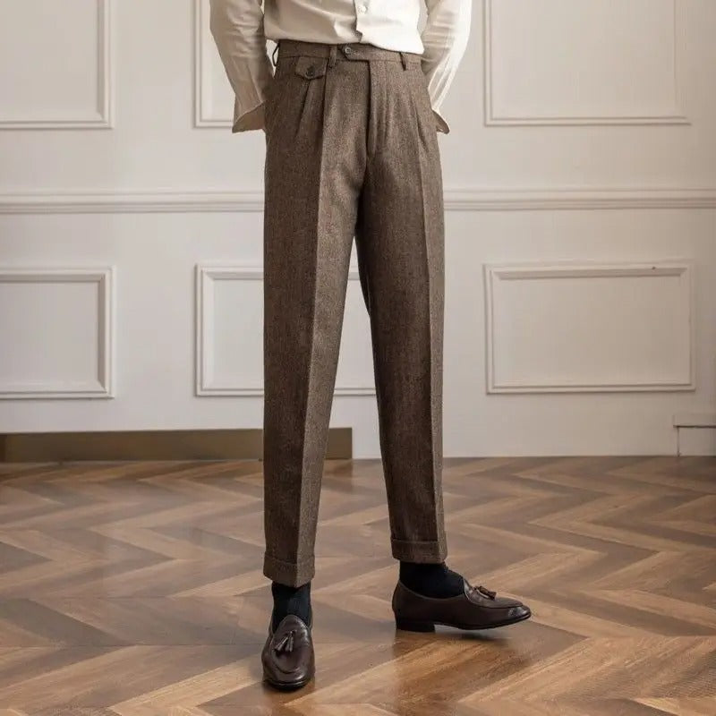 OLD MONEY Straight-Leg Trousers