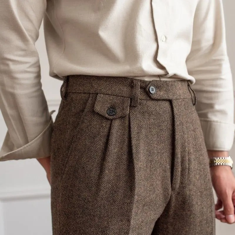 OLD MONEY Straight-Leg Trousers